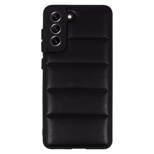 Odinis 3D dėklas telefonui Samsung Galaxy S21 FE dizainas 2 juodas