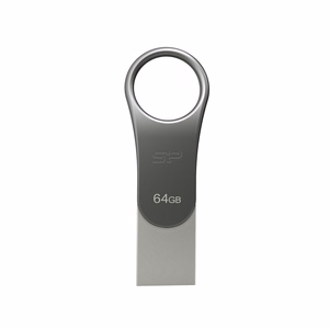 Silicon Power Mobile C80 USB 64GB A tipo USB / C tipo USB 3.0 (3.1 Gen 1) titano spalvos