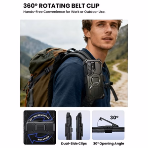 Supcase iBlason ArmorBox Clip Mag MagSafe Dėklas for Samsung Galaxy S26 Ultra - juodas