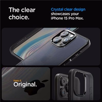 Spigen Ultra Hybrid dėklas telefonui iPhone 15 Pro Max - Skaidrus juodas