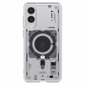 Spigen Ultra Hybrid Mag dėklas su MagSafe Samsung Galaxy S25 Edge su spauda - permatomas