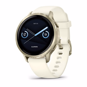 Garmin Venu 4 – GPS išmanusis laikrodis, AMOLED, 41 mm, auksinis