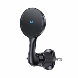 Wozinsky WCT5-6S4Y magnetic wireless car charger and holder (MagSafe 15W) for ventilation grille black