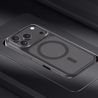 Benks Magnetinis Mist dėklas Metal Frame (0068) Iphone 17 Air juodas (Fotoaparato valdymo mygtukas)