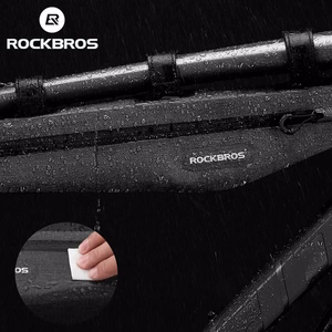 Rockbros AS-052 neperšlampamas dviračio rėmo krepšys - pilkas