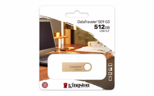 Kingston Technology DataTraveler 512GB 220MB/s metalinis USB 3.2 Gen 1 SE9 G3