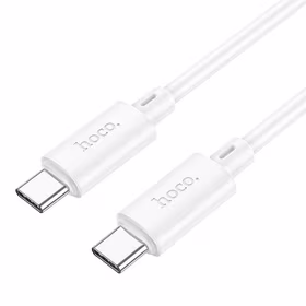 Kabelis USB-C į USB-C Hoco 3A 60W 1 m X88 baltas