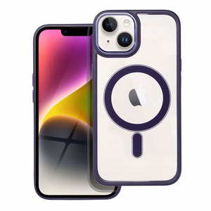 COLOR EDGE MAG COVER dėklas telefonui suderinamas su Magnetiniu IPHONE 14 violetinė