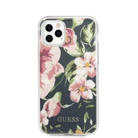 Guess N.3 Gėlių kolekcijos dėklas iPhone 11 Pro Max - tamsiai mėlynas