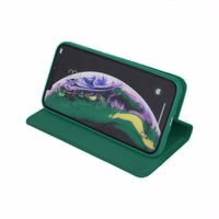 Dėklas Smart Senso Samsung A165 A16 4G/A166 A16 5G tamsiai žalias