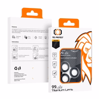 Grūdintas stiklas Tel Protect Titanium objektyvo 99% AR Aramid serija kamerai Iphone 16/16 Plus (2 vnt.)