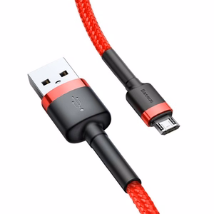 USB Laidas Baseus Cafule raudonas Micro USB 200cm