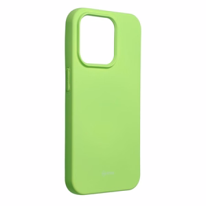 ROAR dėklas COLORFUL JELLY telefonui IPHONE 15 Pro laimo žalias