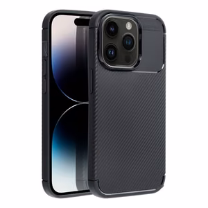Чехол iPhone 14 PRO Carbon Premium черный