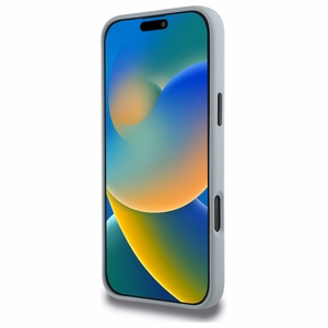 BMW Silikoninis Sukantys Linijos Magnetinis dėklas iPhone 16 Pro Max - pilkas