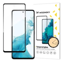 Wozinsky Itin tvirtas pilnas klijų grūdintas stiklas pilnas ekranas su rėmeliu dėklui draugiškas Samsung Galaxy A53 5G juodas