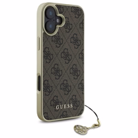 Guess 4G Charms Kolekcijos dėklas iPhone 16 Plus - rudas