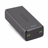 Išorinė baterija SBS TTBB30000PD20K 30000 mAh 2 x USB-C 2 x USB-A - juoda