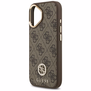 Guess 4G Strass Logo MagSafe dėklas telefonui iPhone 17 - rudas