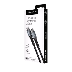 Kruger&Matz USB-C–Lightning C94 MFi laidas, 1 m