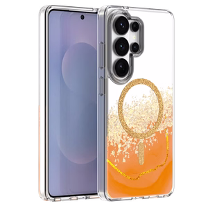 Чехол Epoxy Mag для Samsung Galaxy S25 Ultra оранжевый