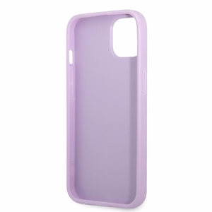 Guess GUHCP13SPS4MU iPhone 13 mini 5.4" violetinis/violetinis kietas dėklas Saffiano 4G mažas metalinis logotipas
