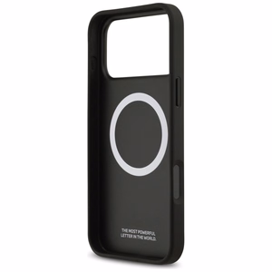Dėklas telefonui BMW M Kevlar Lines & Logo MagSafe Case for iPhone 17 Pro Max - juodas