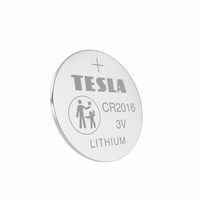 TESLA ličio baterija CR2016 [5x120] 3V 5 vnt.