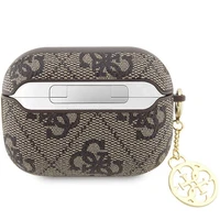 Guess 4G Charm Collection Case for AirPods Pro / Pro 2 (2022/2023) - Brown