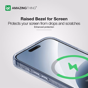 Amazing Thing Titan Pro Mag piniginės dėklas 10FT IP156.1PTWBU Iphone 15 Pro tamsiai mėlyna su stovu