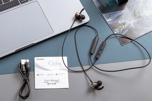 GJBY ausinės - BLUETOOTH CA-115 auksinės