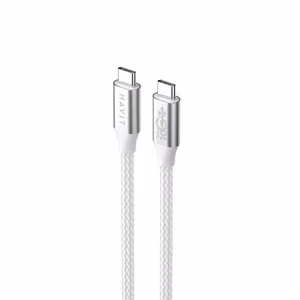 Havit CB6290 - USB Type C į USB Type C laidas, 1 m (baltas/pilkas)