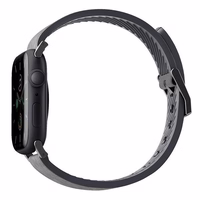 Uniq Straden odinis Hybrid dirželis skirtas Apple Watch 1/2/3/4/5/6/7/8/SE/SE2/Ultra 42/44/45/49mm - pilkas