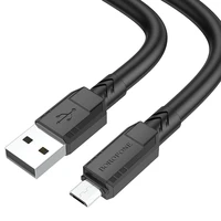 Kabelis BX81 Goodway - USB uz Micro USB - 2,4A, 1 metro ilgio juodas