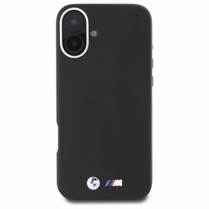 BMW M lygus pilnai apvyniotas metalinis magnetinis dėklas iPhone 16 Plus - juodas