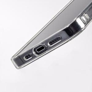 Crong Clear MAG Cover dėklas, skirtas iPhone 13 Mini, suderinamas su MagSafe, skaidrus