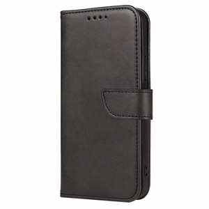 Magnetinis elegantiškas dėklas su atvartu ir stovo funkcija Samsung Galaxy M53 5G juodas