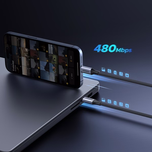 Ugreen 2in1 USB-C laidas - 2xUSB-C PD 140W 2m - juodas