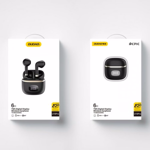 Bluetooth laisvų rankų įranga Dudao U15Pro Juoda (su LED ekranu)