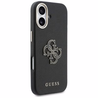 GUESS dėklas IPHONE 17 GUHCP17S5PS4RGGK (PU FW Resin Logo), juodos spalvos