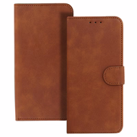 COMMON universalus knygos tipo dėklas (DYDIS S) Iphone 12/13/Samsung S6/A5 2016/Xcover 4/S22/Huawei P8 2017, rudas
