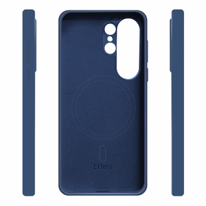 Etteri Silikoninis Mag dėklas for Samsung Galaxy S26 Ultra tamsiai mėlynas