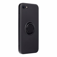 Silikoninis žiedinis dėklas telefonui IPHONE 7 / 8 / SE 2020 / SE 2022 - juodas