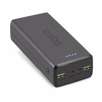Išorinė baterija SBS TTBB30000PD20K 30000 mAh 2 x USB-C 2 x USB-A - juoda