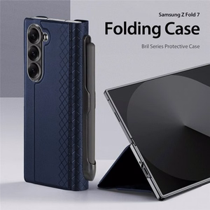 Telefono dėklas Dux Ducis Bril + Pen Samsung F966 Z Fold7 mėlynas