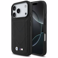 BMW M Quilted Logo MagSafe dėklas telefonui iPhone 17 Pro - juodas
