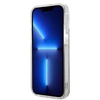 Rinkinys Guess GUBPP14LH4EACSW dėklas + įkroviklis iPhone 14 Pro 6.1" rudas/rudas kietas dėklas 4G Print Magnetinis