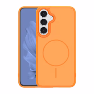 Frame Thin Mag dėklas for Samsung Galaxy S26 Plus oranžinis