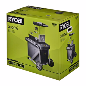 Ryobi RSH3045U – sodo šakų smulkintuvas, 3000 W, 55 l