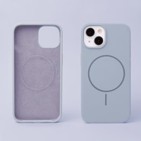 Silikoninis Thin Mag dėklas for iPhone 16 Plus 6,7" šviesiai mėlynas